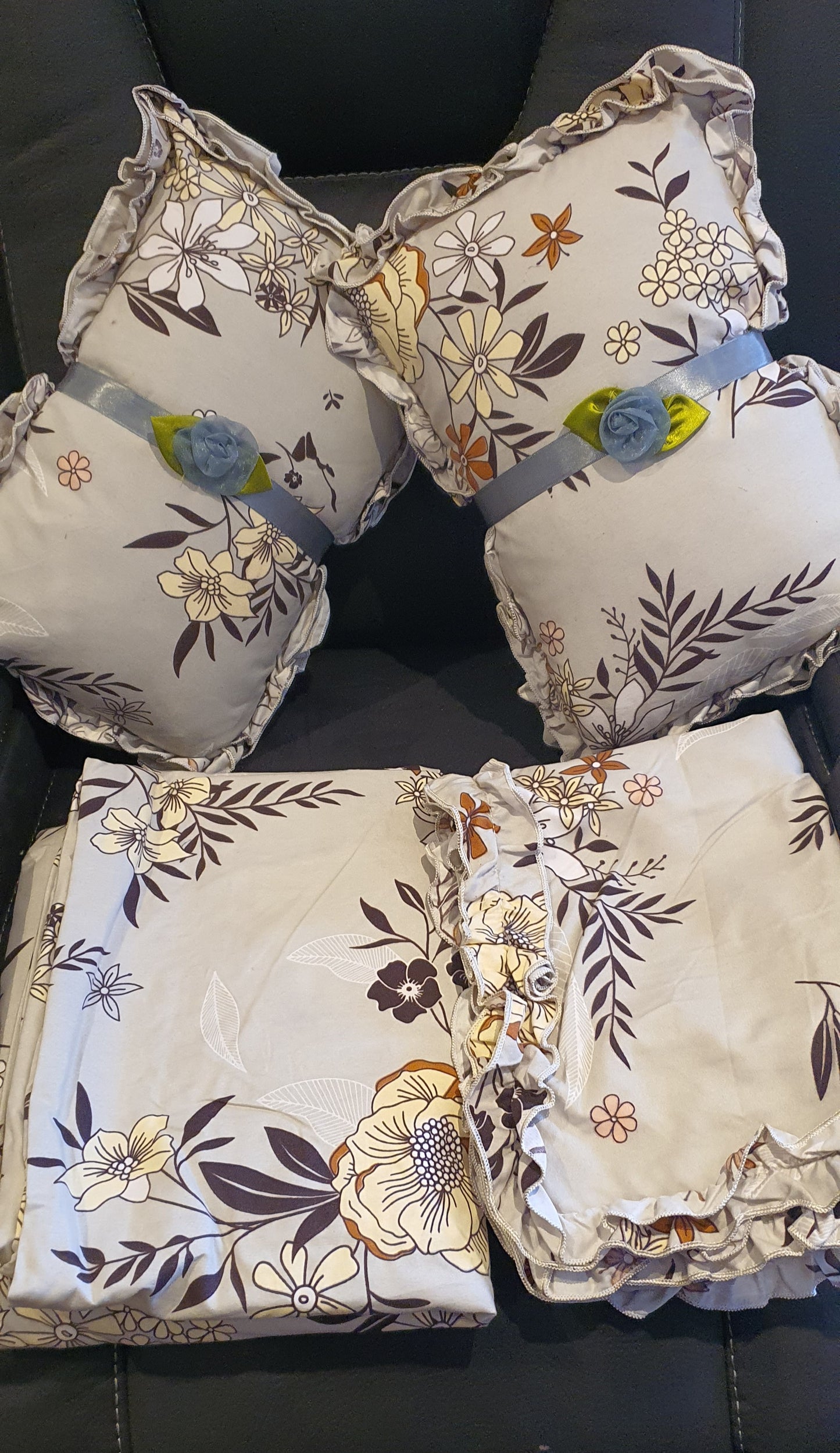 Premium Cotton Queen 5 Piece Bedsheet set