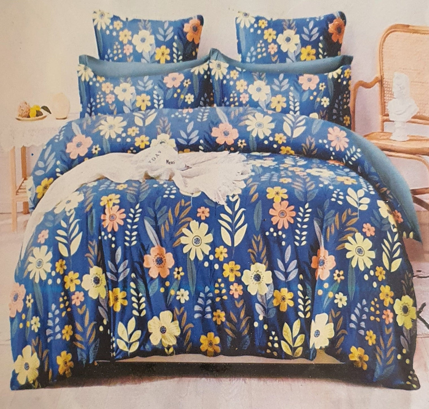 Premium King Fitted Cotton 3 Piece Bedsheet set