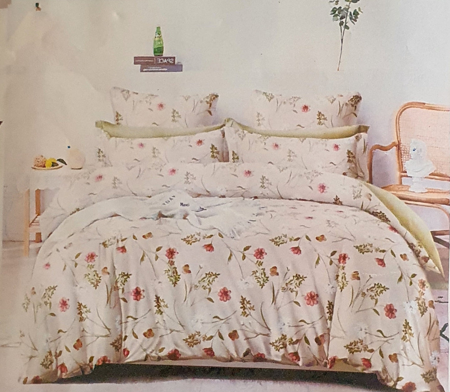 Premium King Fitted Cotton 3 Piece Bedsheet set