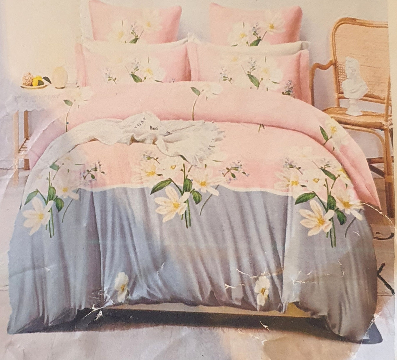 Premium King Fitted Cotton 3 Piece Bedsheet set