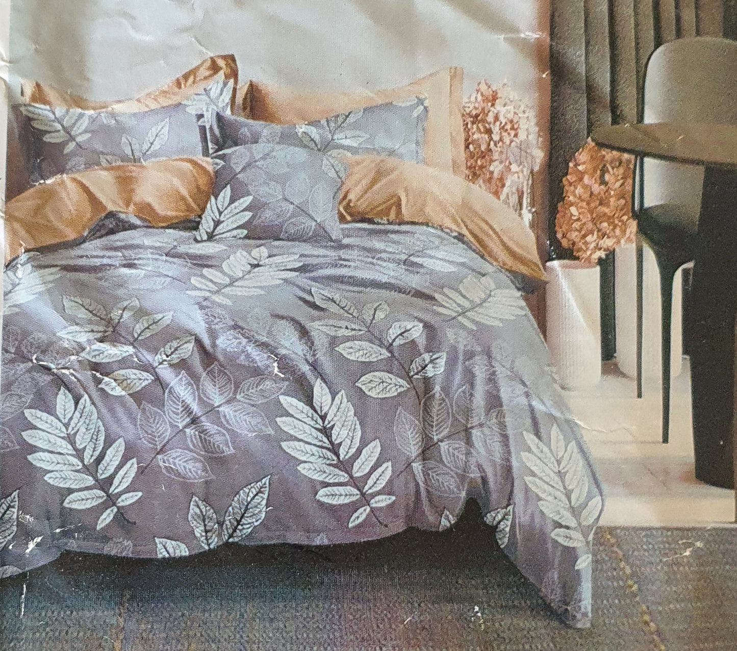 Premium King Fitted Cotton  3 Piece Bedsheet set